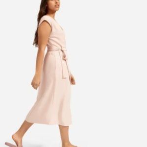 Everlane Japanese GoWeave Short-Sleeve Wrap Dress